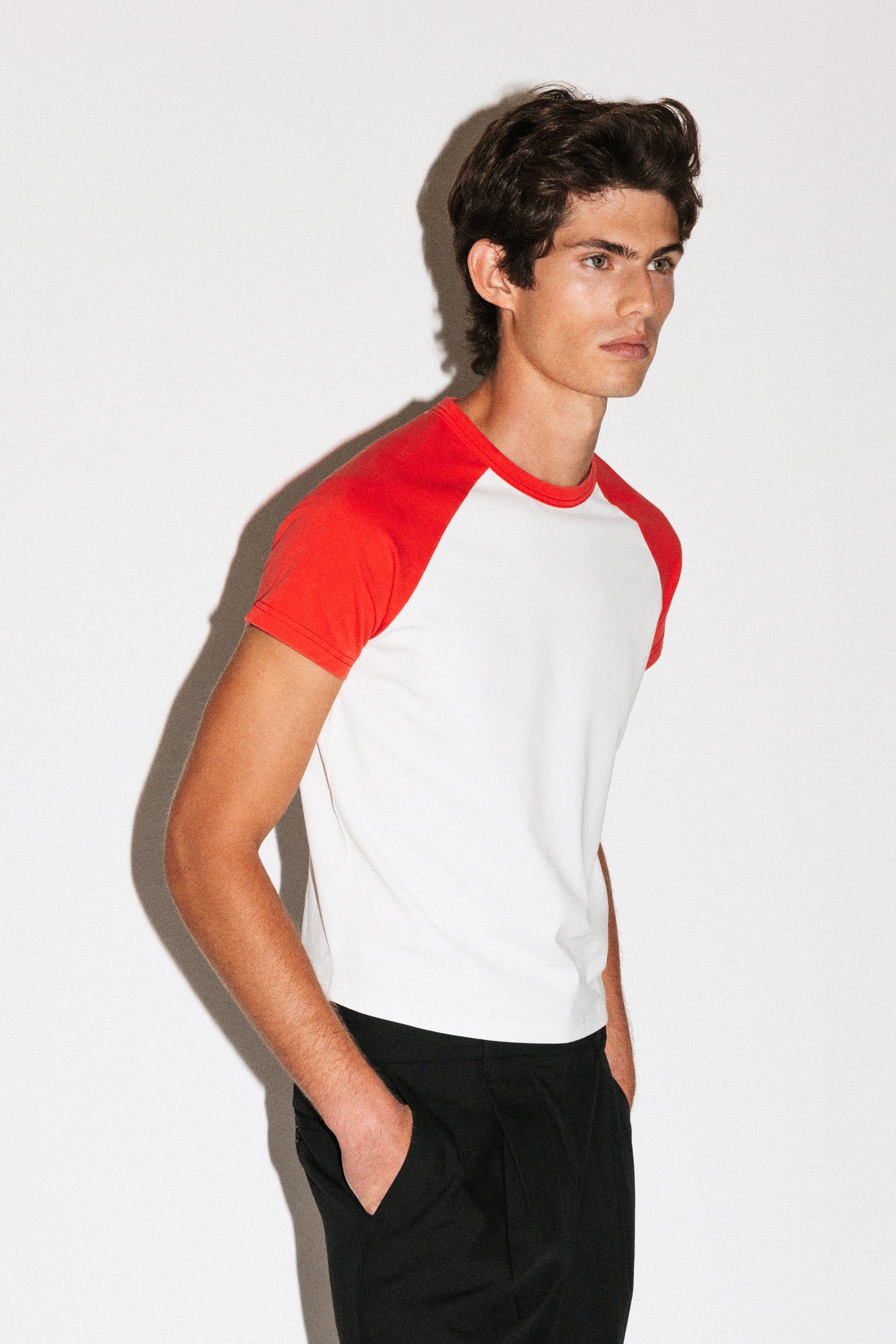Sunfaded Red Raglan